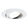 Jesco Lighting TM604WH 6-Inch Aperture Line Voltage Trim Recessed Light, Adjustable Gimbal Ring, White Finish view 1