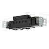 Jesco Lighting MG1650-3EWB Modulinear Directional Lighting for New Construction, Double Gimbal 50W MR16 3-Light Linear, Black Interior with White Trim view 1