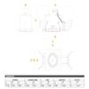 Jesco Lighting MGA175-1ESB Modulinear Directional Lighting for New Construction, Double Gimbal AR111 1-Light Linear, Black Interior with Silver Trim view 3