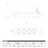Jesco Lighting MGMH2020-4EWB Modulinear Directional Lighting for New Construction, Double Gimbal Metal Halide 20W PAR20 4-Light Linear, Black Interior with White Trim view 2