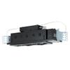 Jesco Lighting MGP20-3SB Modulinear Directional Lighting for New Construction, Double Gimbal PAR20 3-Light Linear, Black Interior with Silver Trim view 1