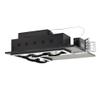 Jesco Lighting MGP30-5LWB Modulinear Directional Lighting for New Construction, Double Gimbal PAR30 5-Light L-Corner, Black Interior with White Trim view 1