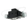 Jesco Lighting MGP38-1WB Modulinear Directional Lighting for New Construction, Double Gimbal PAR38 1-Light Linear, Black Interior with White Trim view 1