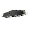 Jesco Lighting MGP38-4SB Modulinear Directional Lighting for New Construction, Double Gimbal PAR38 4-Light Linear, Black Interior with Silver Trim view 2