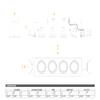 Jesco Lighting MGP38-4SB Modulinear Directional Lighting for New Construction, Double Gimbal PAR38 4-Light Linear, Black Interior with Silver Trim view 3