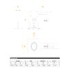 Jesco Lighting MGR1650-1ESB Modulinear Directional Lighting for Remodeling, Double Gimbal 50W MR16 1-Light Linear, Black Interior with Silver Trim view 2