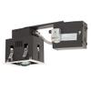 Jesco Lighting MGR1650-1EWB Modulinear Directional Lighting for Remodeling, Double Gimbal 50W MR16 1-Light Linear, Black Interior with White Trim view 1