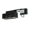 Jesco Lighting MGR1650-3EWB Modulinear Directional Lighting for Remodeling, Double Gimbal 50W MR16 3-Light Linear, Black Interior with White Trim view 1