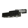 Jesco Lighting MGRA175-4ESB Modulinear Directional Lighting for Remodeling, Double Gimbal AR111 4-Light Linear, Black Interior with Silver Trim view 1