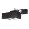 Jesco Lighting MGRP38-3WB Modulinear Directional Lighting for Remodeling, Double Gimbal PAR38 3-Light Linear, Black Interior with White Trim view 1