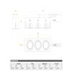Jesco Lighting MGRP38-3WB Modulinear Directional Lighting for Remodeling, Double Gimbal PAR38 3-Light Linear, Black Interior with White Trim view 2