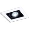 Jesco Lighting MMG1650-1EWB Mini Modulinear Directional Lighting for New Construction, 50W MR16 1-Light Linear, Black Interior with White Trim view 1