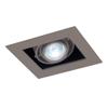 Jesco Lighting MMGMH1639-1ESS Mini Modulinear Directional Lighting for New Construction, Metal Halide 39W MR16 1-Light Linear, Black Interior with Silver Gimbal and Trim view 1