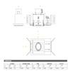 Jesco Lighting MMGMH1639-1ESS Mini Modulinear Directional Lighting for New Construction, Metal Halide 39W MR16 1-Light Linear, Black Interior with Silver Gimbal and Trim view 3