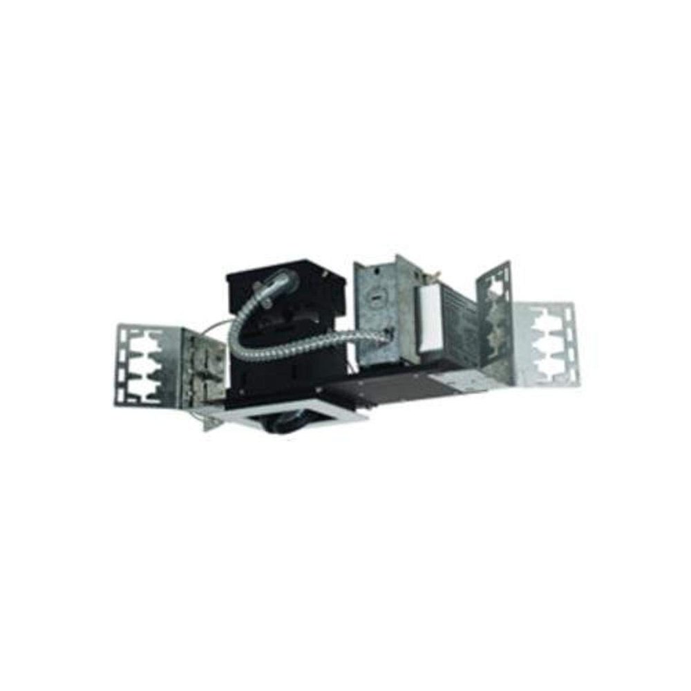 Jesco Lighting MMGMH1639-1EWB Mini Modulinear Directional Lighting for New Construction, Metal Halide 39W MR16 1-Light Linear, Black Interior with White Trim