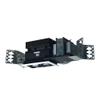 Jesco Lighting MMGMH1639-2EWB Mini Modulinear Directional Lighting for New Construction, Metal Halide 39W MR16 2-Light Linear, Black Interior with White Trim view 2