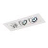 Jesco Lighting MMGMH1639-3EAW Mini Modulinear Directional Lighting for New Construction, Metal Halide 39W MR16 3-Light Linear, White Interior with White Trim view 1