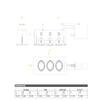 Jesco Lighting MMGR1650-3EAW Mini Modulinear Directional Lighting for Remodeling, 50W MR16 3-Light Linear, White Interior with White Trim view 3