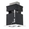 Jesco Lighting MMGRMH1639-1ESS Mini Modulinear Directional Lighting for Remodeling, Metal Halide 39W MR16 1-Light Linear, Black Interior with Silver Gimbal and Trim view 1