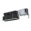 Jesco Lighting MMGRMH1639-4EWB Mini Modulinear Directional Lighting for Remodeling, Metal Halide 39W MR16 4-Light Linear, Black Interior with White Trim view 1