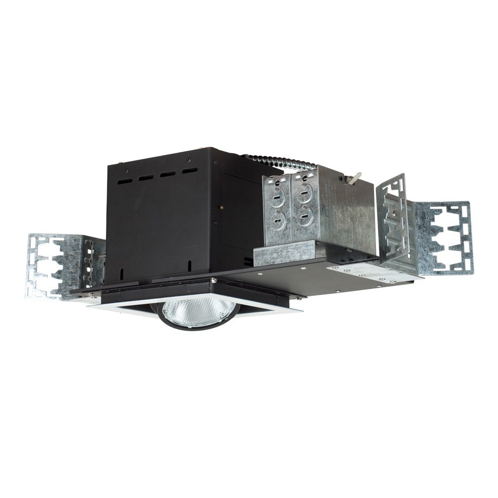 Jesco Lighting MYP30-1BB Modulinear Directional Lighting, Adjustable Yoke PAR30 1-Light Linear, Black Interior with Black Trim
