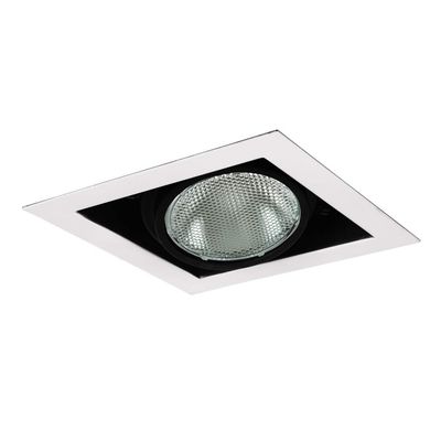 Jesco Lighting MYP38-1WB Modulinear Directional Lighting, Adjustable Yoke PAR38 1-Light Linear, Black Interior with White Trim