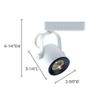 Jesco Lighting HLV11050WH Mini Deco 110 Series Low Voltage Track Light Fixture, 50 Watt, White Finish view 2