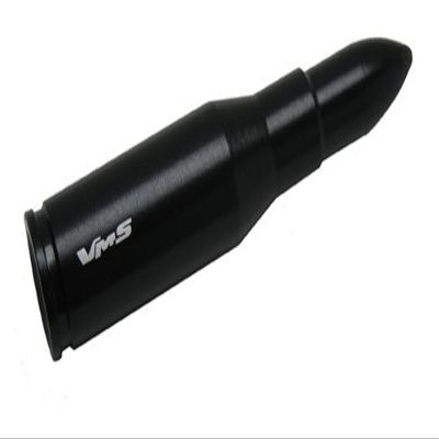 VMS Racing 223 Cal Caliber Black Bullet 3" inch Antenna Heavy Gauge Billet Aluminum Short Compatible with Honda Si 2002-2005 EP3