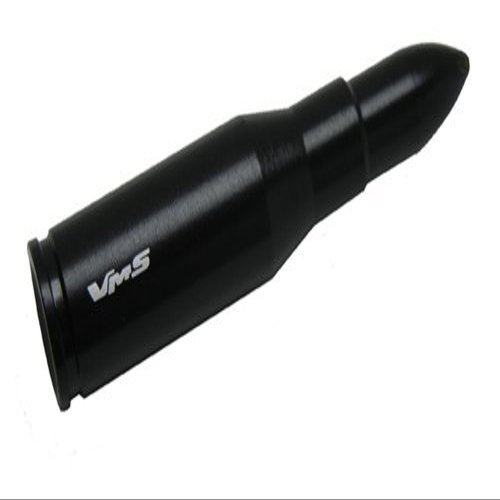 VMS Racing 223 Cal Caliber Black Bullet 3" inch Antenna Heavy Gauge Billet Aluminum Short Compatible with Honda Si 2002-2005 EP3