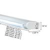 Jesco Lighting SG5A-28SW/64-SV Sleek Plus Adjustable Grounded 28-Watt T5 Light Fixture, 6400K Color, Silver Finish, With Switch view 2