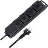 Brennenstuhl 1159960 Power Strip IP44 4 Sockets Black