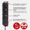 Brennenstuhl 1159960 Power Strip IP44 4 Sockets Black view 2