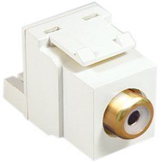 6 Pack RCA to IDC- White Insert- White (Catalog Category: Installation Equipment / Patchcords)
