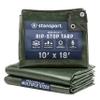 Stansport Medium-Duty Rip-Stop Tarp 10' x 18' - Dark Green (T-1018) view 1
