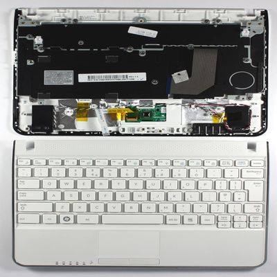 Keyboards4Laptops UK Layout with Palm White Replacement Laptop Keyboard Compatible with Samsung N210