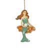 Clementine Design Mermaid Siren of the Sea Ceiling Fan Pull Chain Light Decorative Extension with 6" Gold Accent Chain, 3D Resin Design view 1