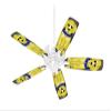 Puppy Dogs on Black - Ceiling Fan Skin Kit fits most 42 inch fans (FAN and BLADES SOLD SEPARATELY) view 1