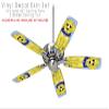 Puppy Dogs on Blue - Ceiling Fan Skin Kit fits most 42 inch fans (FAN and BLADES SOLD SEPARATELY) view 2
