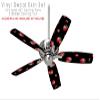 Strawberries on Black - Ceiling Fan Skin Kit fits most 42 inch fans (FAN and BLADES SOLD SEPARATELY) view 2