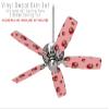 Strawberries on Pink - Ceiling Fan Skin Kit fits most 42 inch fans (FAN and BLADES SOLD SEPARATELY) view 2