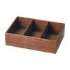 16-97DBR CD Case, Cherry Wood, Small Items, Box, Dark Brown, Approx. 16.9 x 11.8 x 4.7 inches (43 x 30 view 1