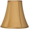 Coppery Gold Large Bell Lamp Shade 7" Top x 14" Bottom x 11" Slant x 10.5" High (Spider) Replacement with Harp and Finial - Springcrest view 1