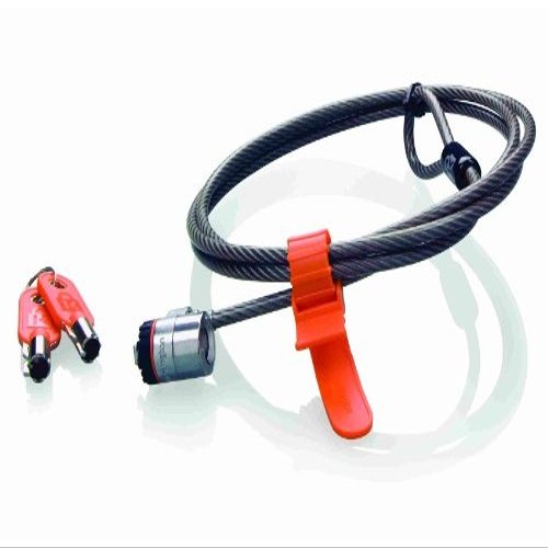 Kensington MicroSaver Laptop Lock Master Keyed Cable Lock (Key Round, Steel, 1.8 m, 5.3 mm, Metallic)