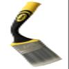 Richard 80833 Goose Neck Angular Paint Brush with Flexible Soft Grip Handle, 2-1/2" view 1