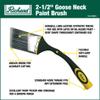 Richard 80833 Goose Neck Angular Paint Brush with Flexible Soft Grip Handle, 2-1/2" view 2