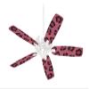 Leopard Skin Pink - Ceiling Fan Skin Kit fits most 42 inch fans (FAN and BLADES SOLD SEPARATELY) view 1