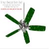 Holly Leaves on Green - Ceiling Fan Skin Kit fits most 42 inch fans (FAN and BLADES SOLD SEPARATELY) view 2