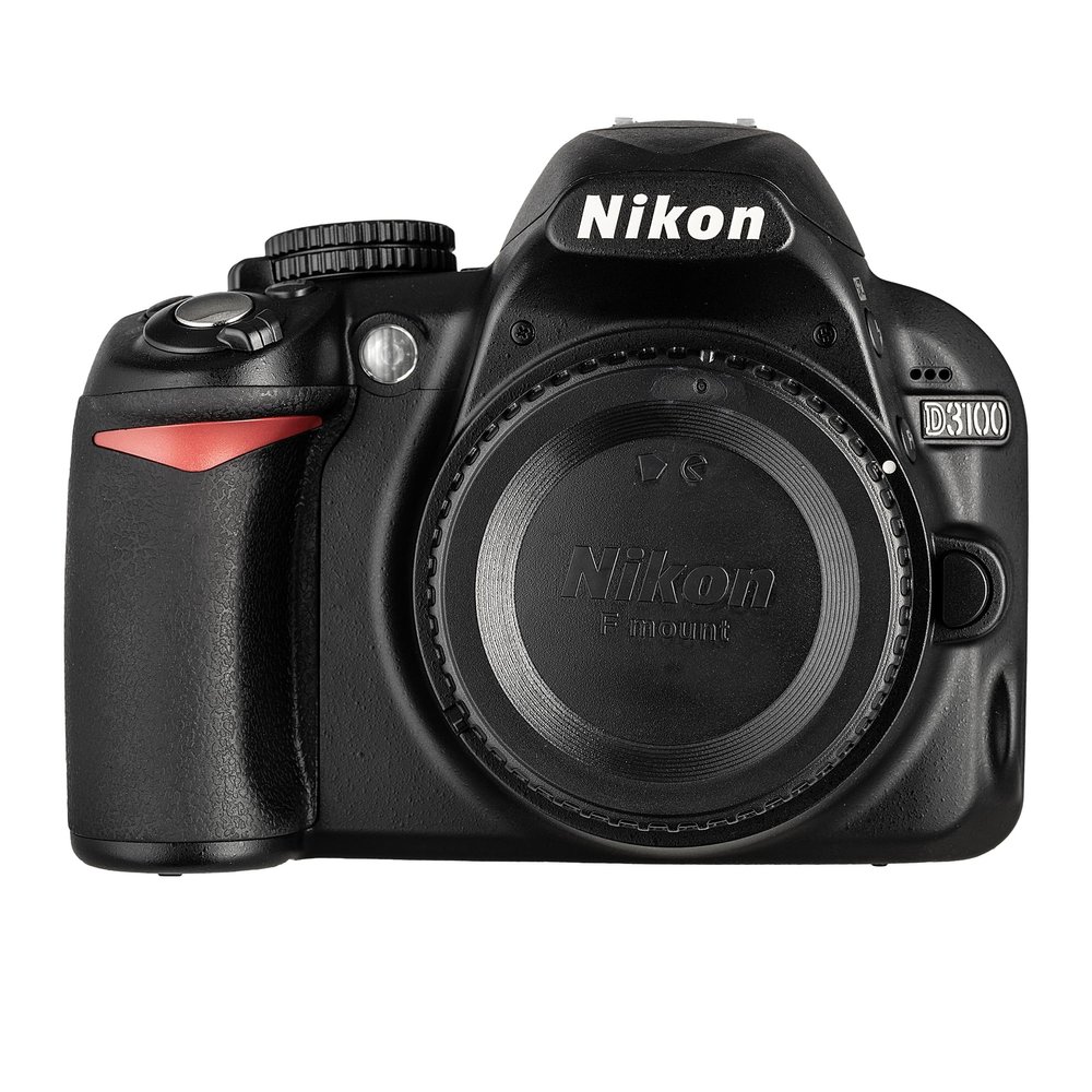 Nikon D3100 14.2MP DX-Format Digital SLR Camera with NIKKOR AF-S DX 18-55mm f/3.5-5.6 VR Lens - (Black)