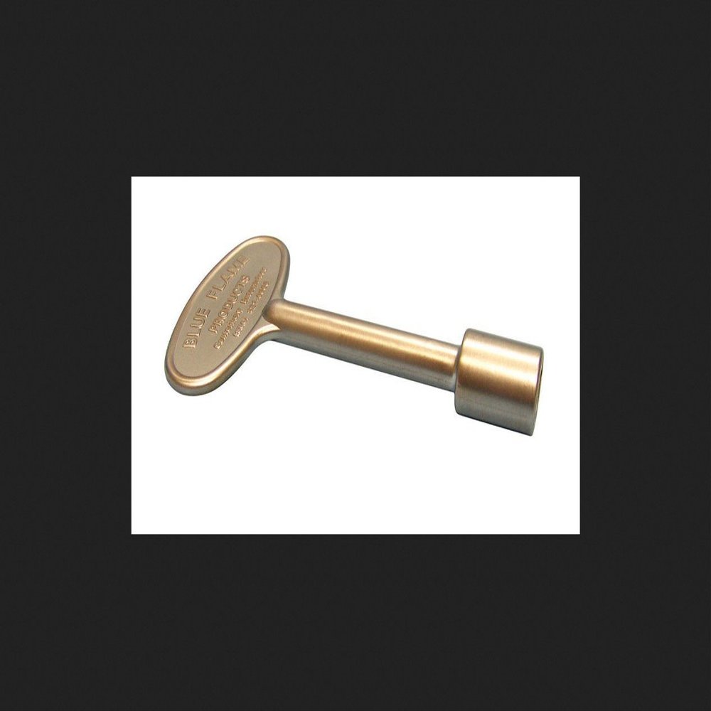 Blue Flame Silver Brass Zinc Gas Valve Key