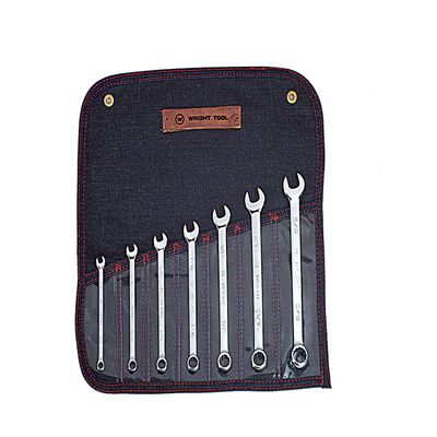 Wright Tool 905 Full Polish 12 Point Combination Wrench Set 1/4" - 5/8" (7-Piece)